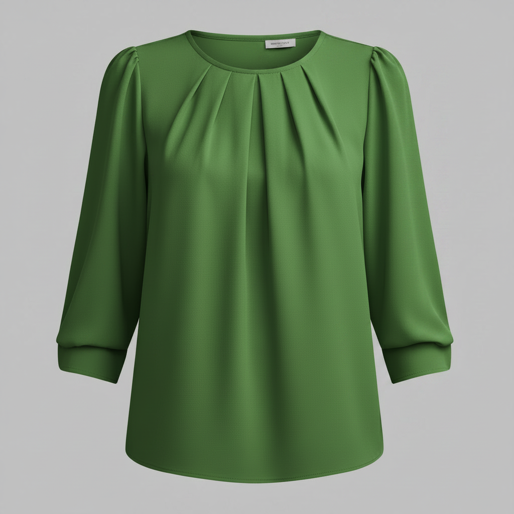 Camicetta Elegante Donna Maniche Ampie Girocollo | Camicie Donna