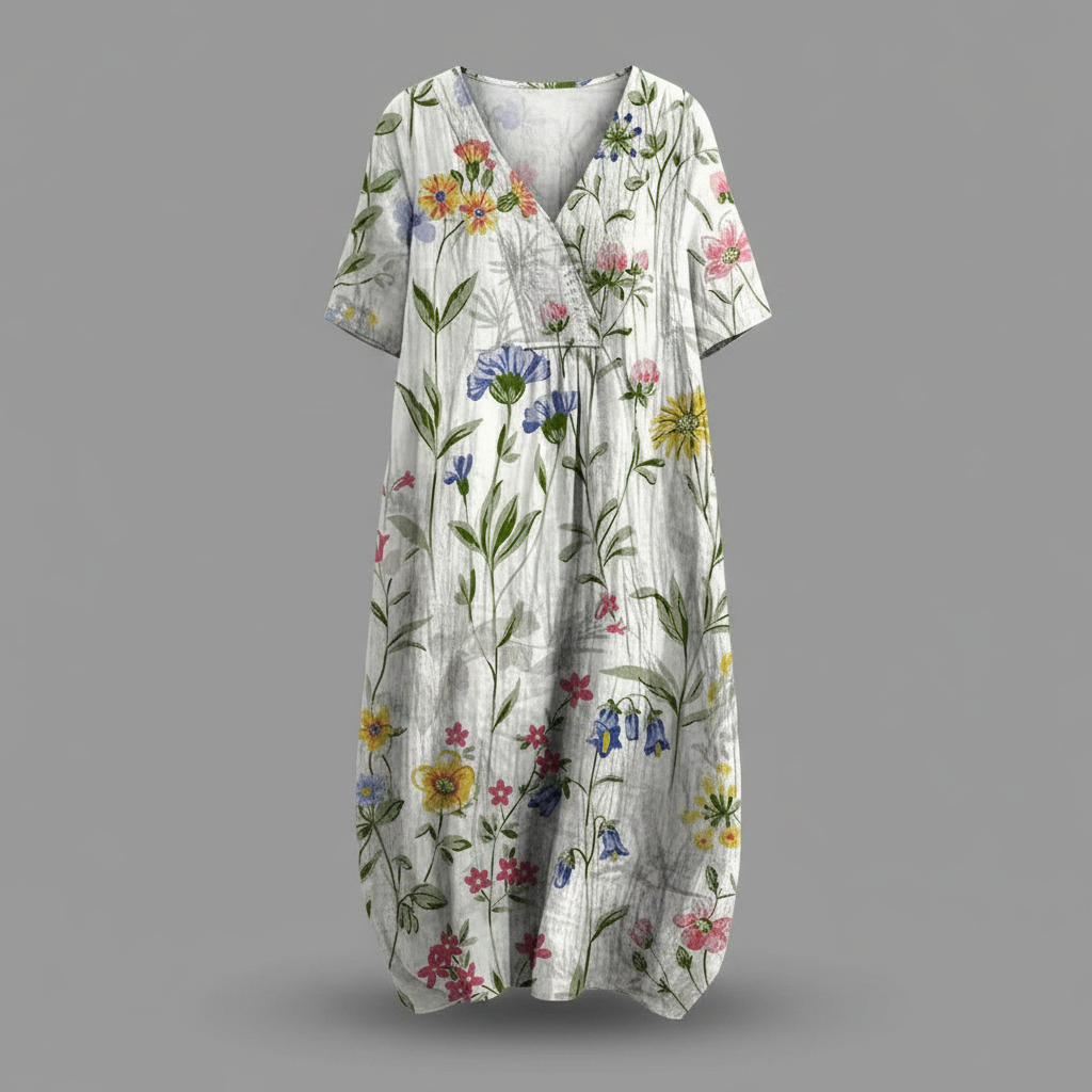 Abito Floreale Donna Midi | Vestiti Eleganti Donna