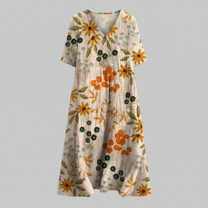 Abito Floreale Donna Midi | Vestiti Eleganti Donna