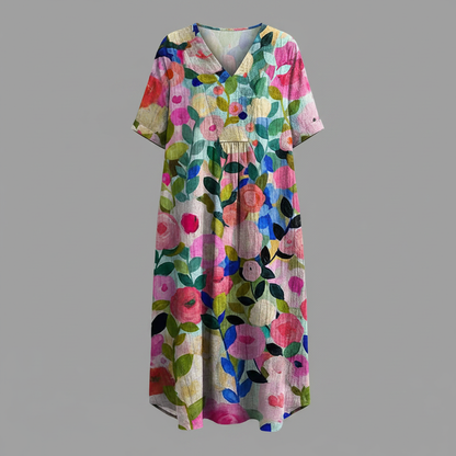 Abito Floreale Donna Midi | Vestiti Eleganti Donna