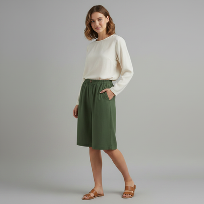 Bermuda Donna Al Ginocchio Rilassati | Bermuda Jeans Donna