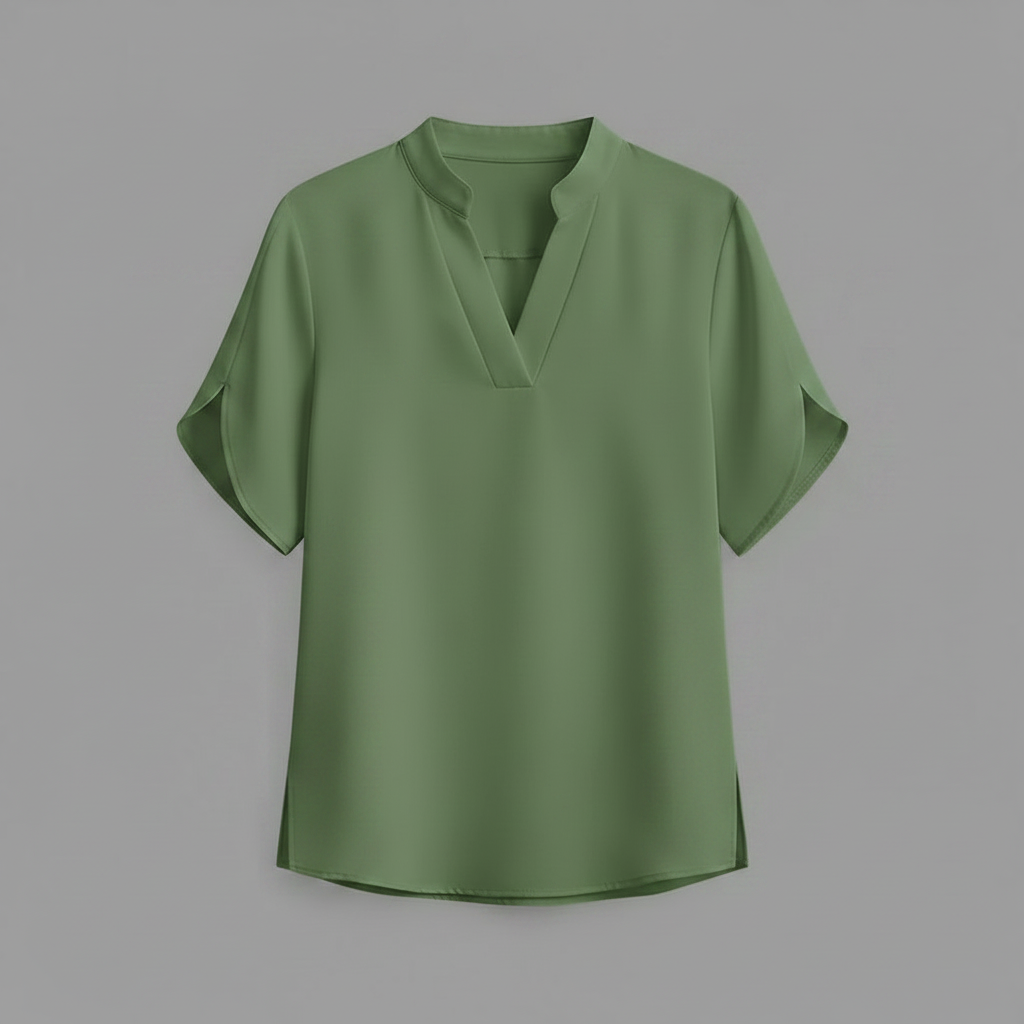 Blusa Donna Elegante Scollo a V Fluida | Camicetta Donna