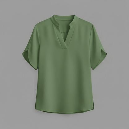 Blusa Donna Elegante Scollo a V Fluida | Camicetta Donna