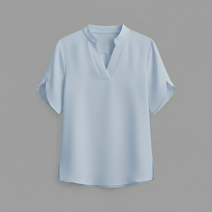 Blusa Donna Elegante Scollo a V Fluida | Camicetta Donna