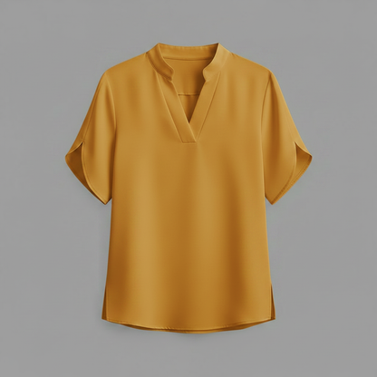 Blusa Donna Elegante Scollo a V Fluida | Camicetta Donna
