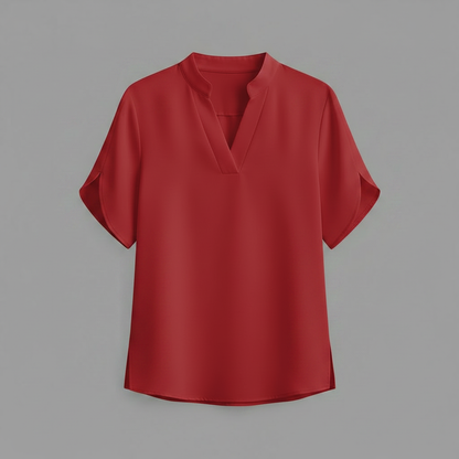Blusa Donna Elegante Scollo a V Fluida | Camicetta Donna