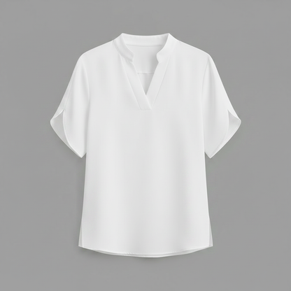 Blusa Donna Elegante Scollo a V Fluida | Camicetta Donna