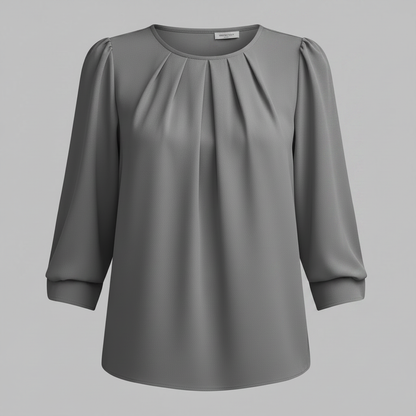 Camicetta Elegante Donna Maniche Ampie Girocollo | Camicie Donna