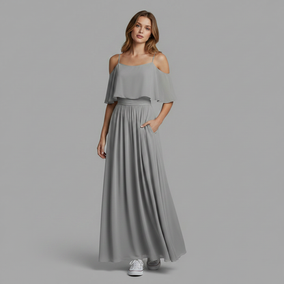 Completo Estivo Donna | Top Spalle Scoperte e Pantaloni Palazzo