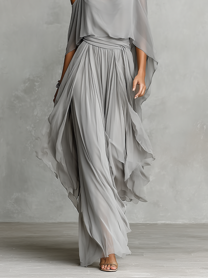 Completo Estivo Donna | Top Spalle Scoperte e Pantaloni Palazzo 4
