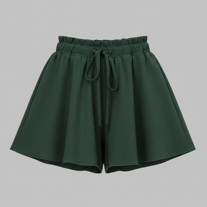 Pantaloncini Donna Vita Alta Paperbag | Shorts Estivi Ampi