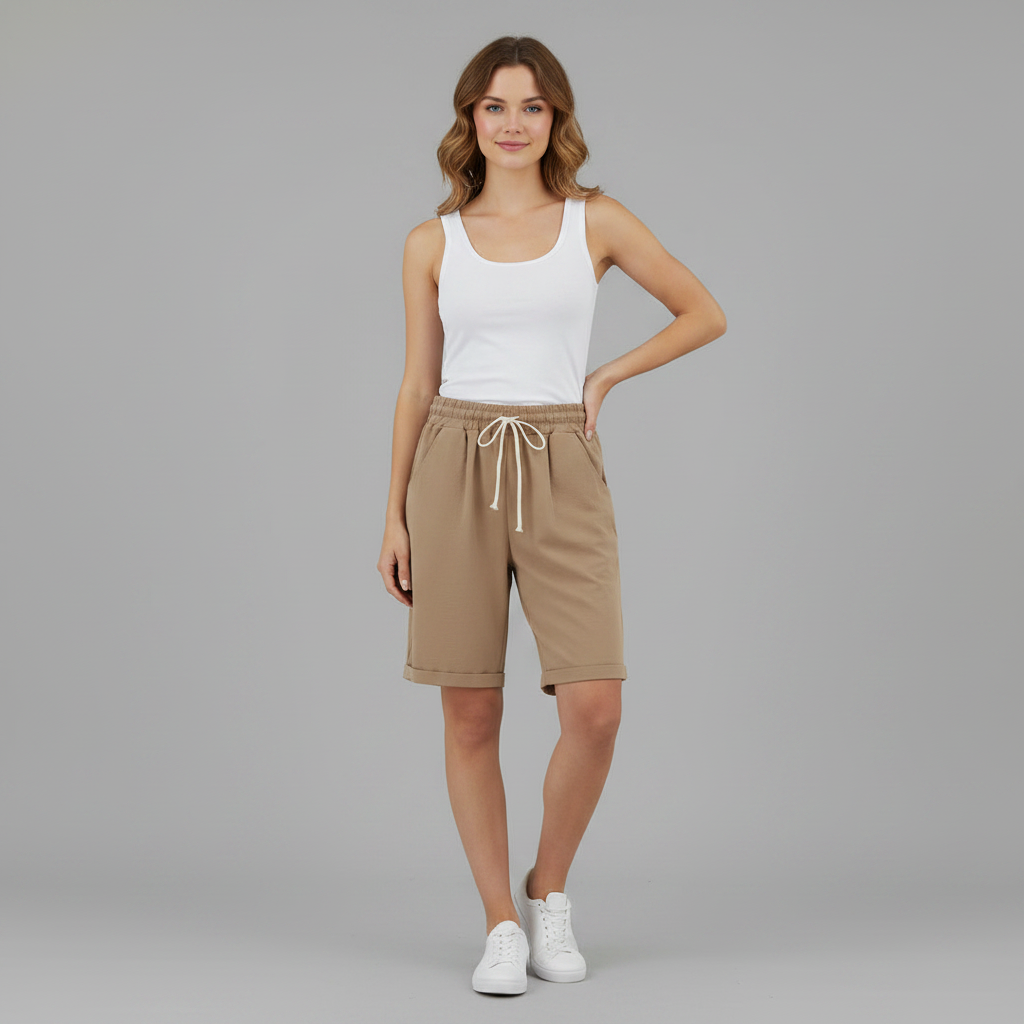 Pantaloncini Estivi Donna | Vita Elastica e Taglio Ampio