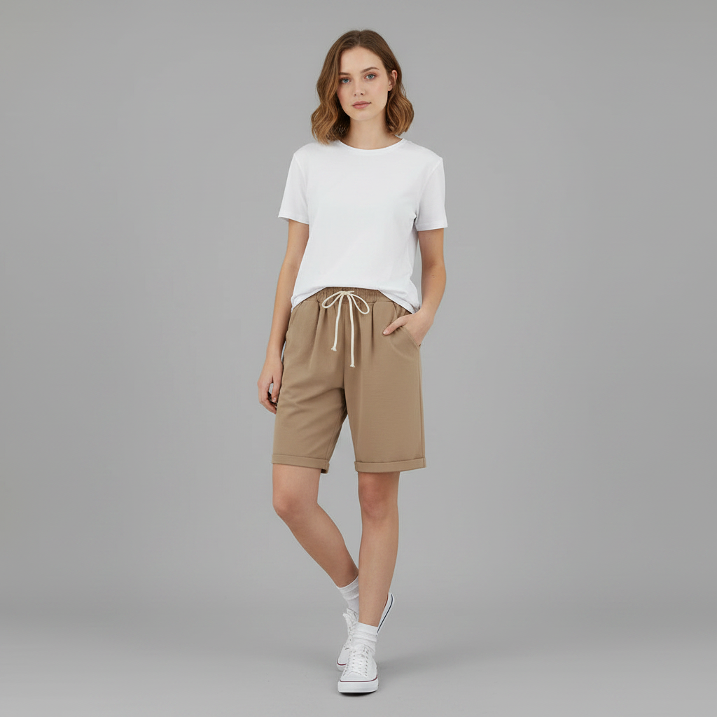 Pantaloncini Estivi Donna | Vita Elastica e Taglio Ampio