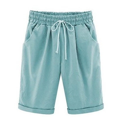 Pantaloncini Estivi Donna | Vita Elastica e Taglio Ampio 0