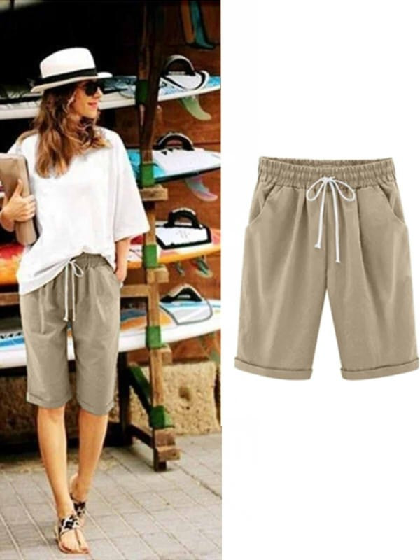 Pantaloncini Estivi Donna | Vita Elastica e Taglio Ampio 5