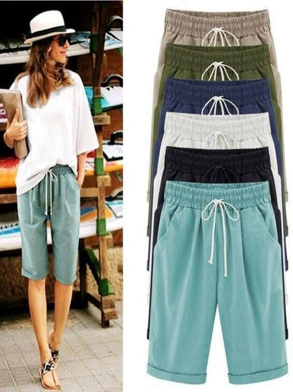 Pantaloncini Estivi Donna | Vita Elastica e Taglio Ampio 6