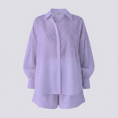 Set Due Pezzi Donna | Camicetta e Gonna Ampia Casual