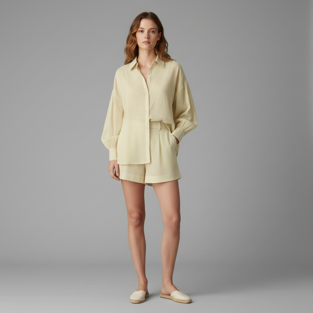 Set Due Pezzi Donna | Camicetta e Gonna Ampia Casual