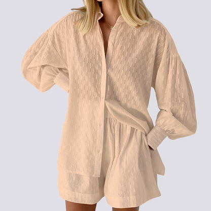 Set Due Pezzi Donna | Camicetta e Gonna Ampia Casual 3