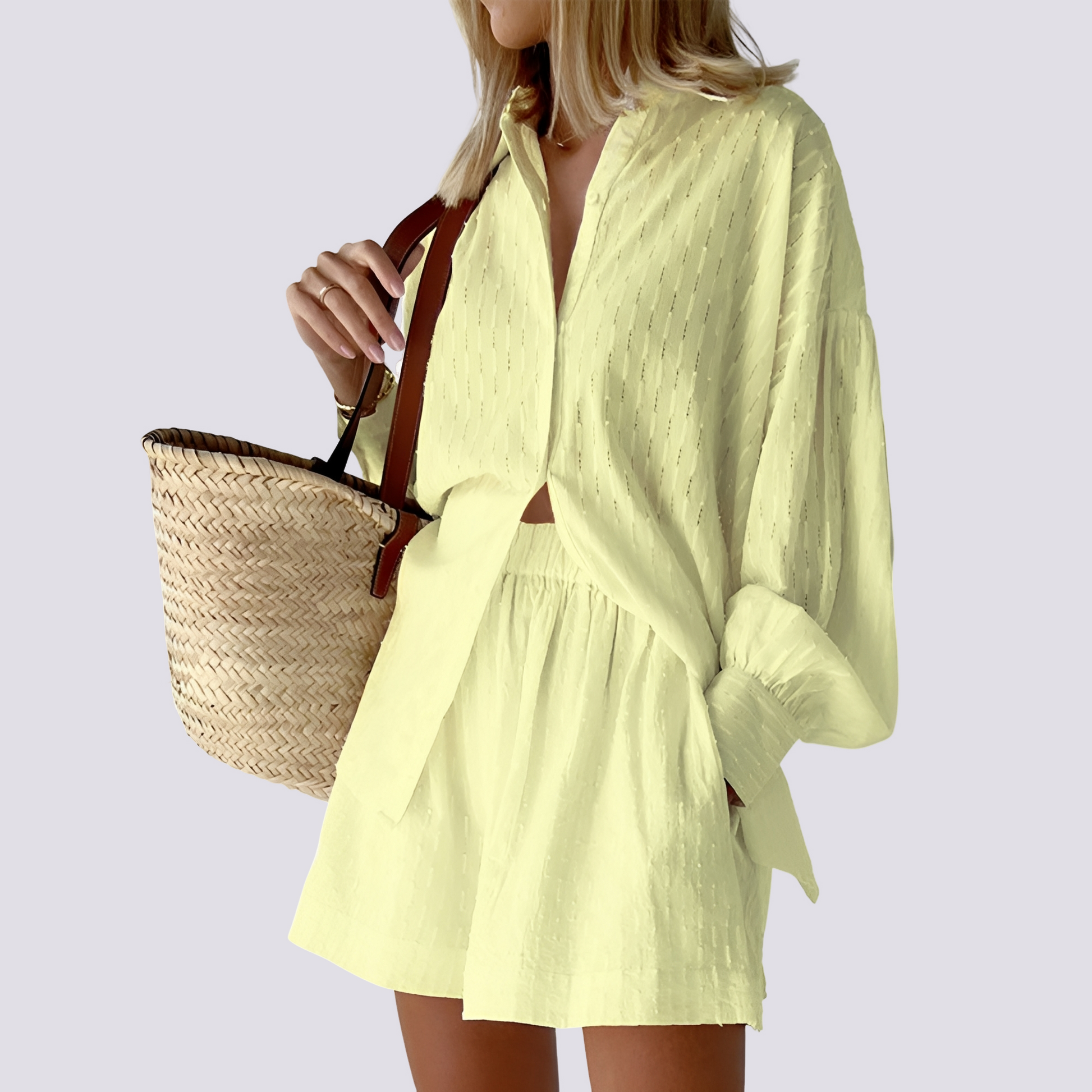 Set Due Pezzi Donna | Camicetta e Gonna Ampia Casual 7