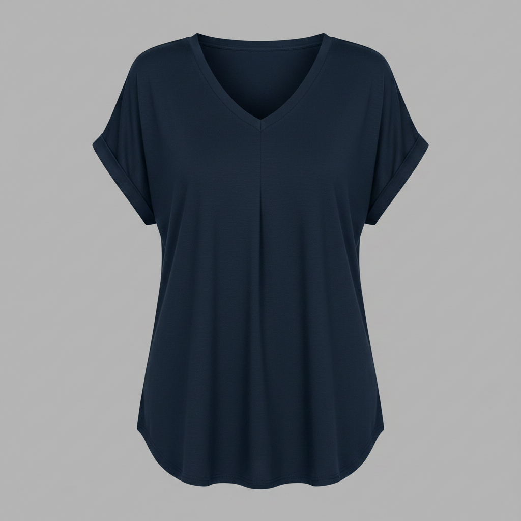 Top Donna Plissettato | Top Estivo Elegante con Maniche Corte